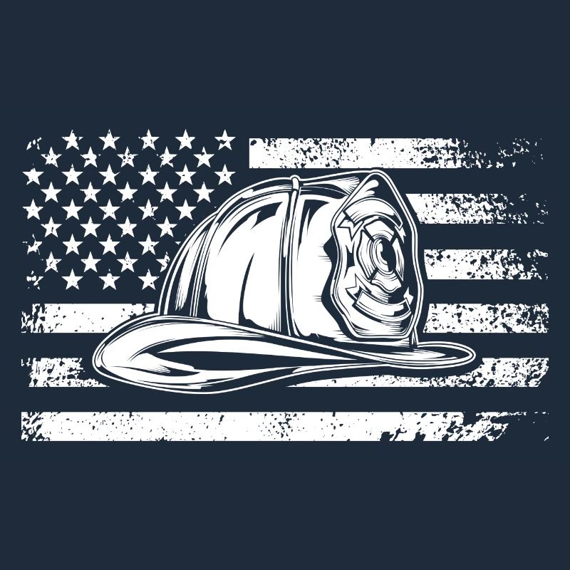 Patriotic Cap on Distressed Flag