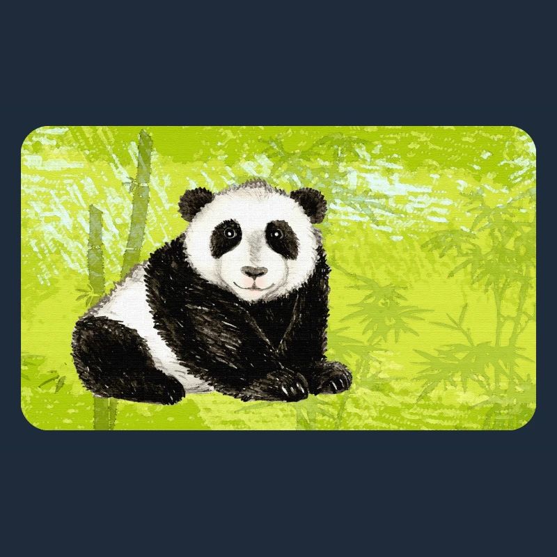 Big Papa Panda Bear in Bamboo Forest