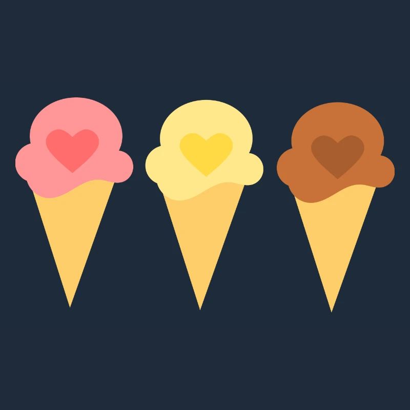 Eis Herz Eiscreme Erdbeereis Eisdiele Geschenk