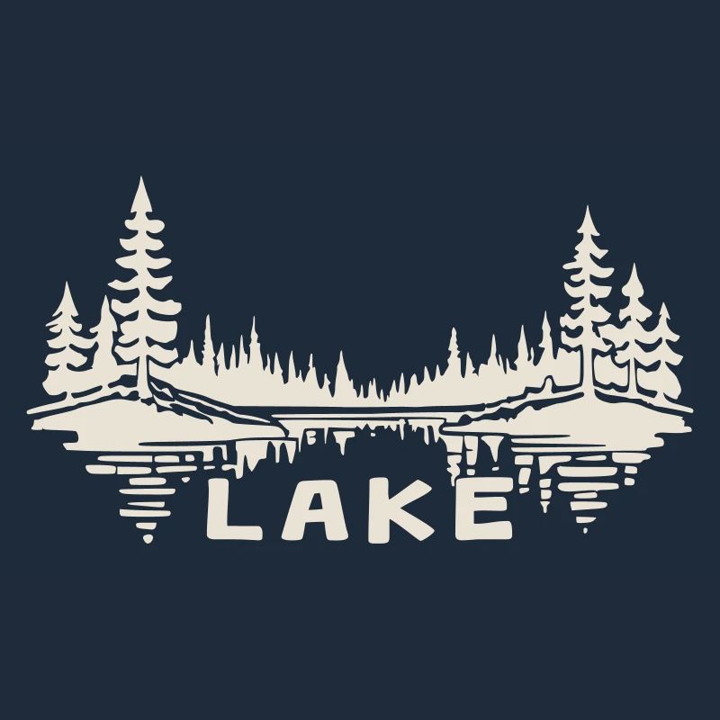 Lake Reflection [White]