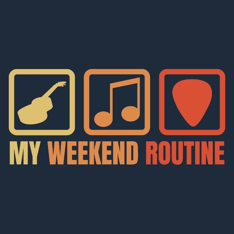 Gitarrist Wochenendroutine
