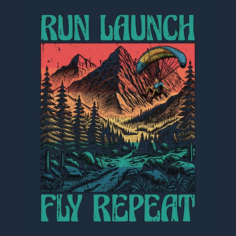 Paragliding Run Launch Fly Repeat Paramotoring