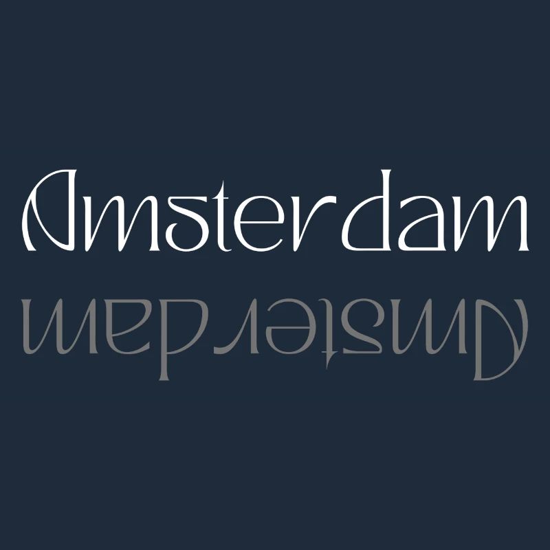 Amsterdam Wordmark Mirror