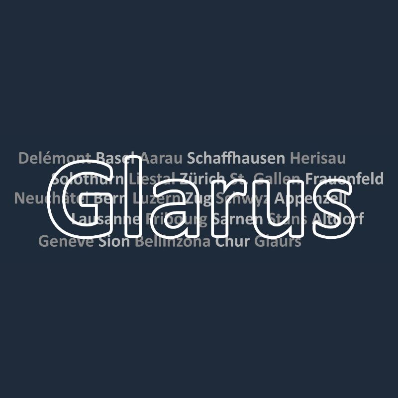 Schweizer Städte Glarus