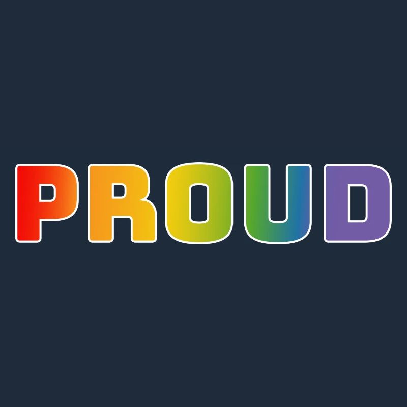 Regenbogen proud weiss