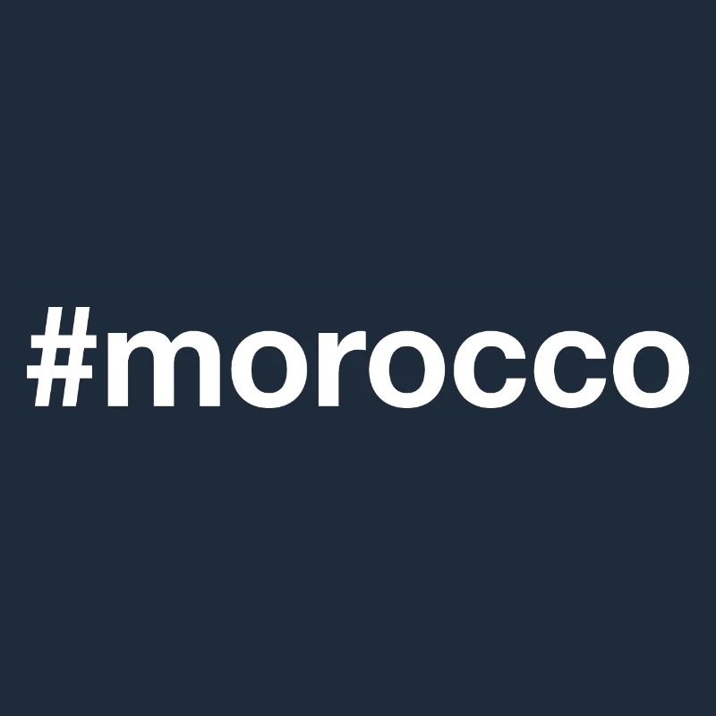 MOROCCO Hashtag Marokko