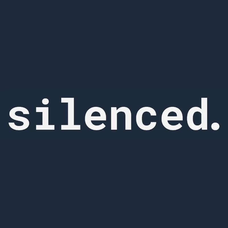 Silenced typographic design