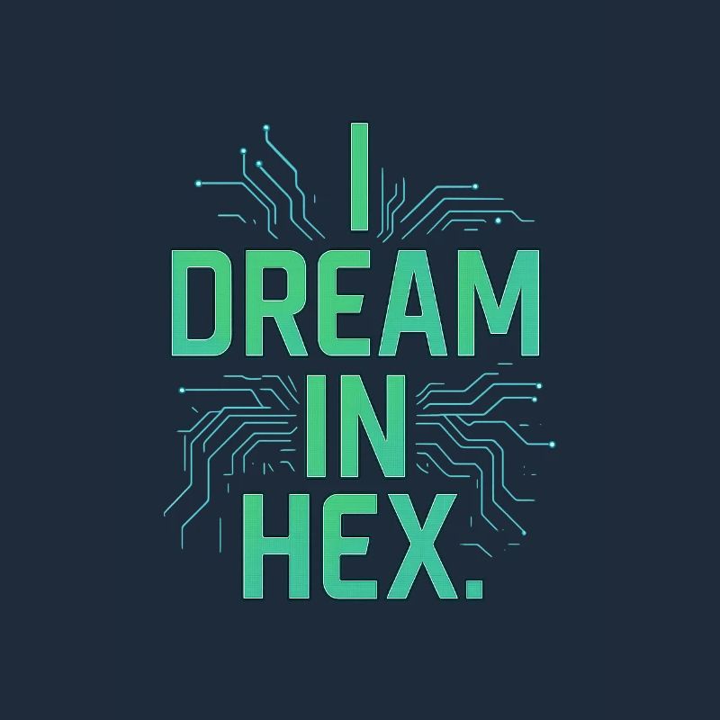 I Dream in Hex – Nerdy Coder T-Shirt for Devs