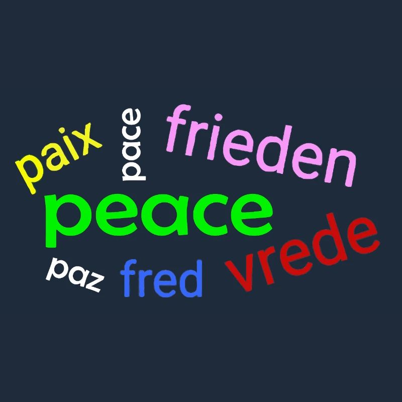 Peace word cloud