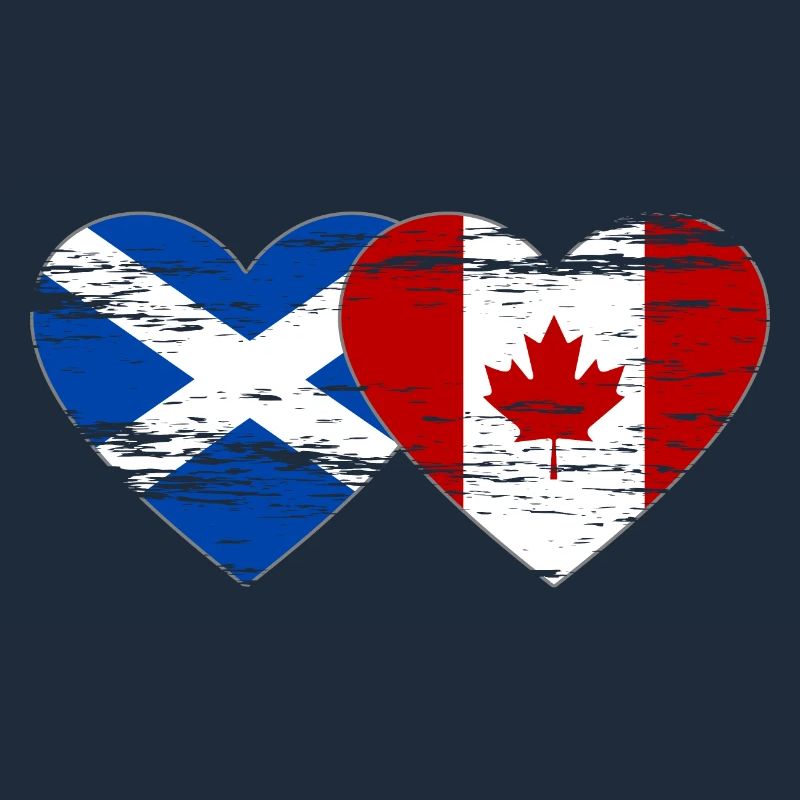 Ecosse Canada drapeau coeur utilisé