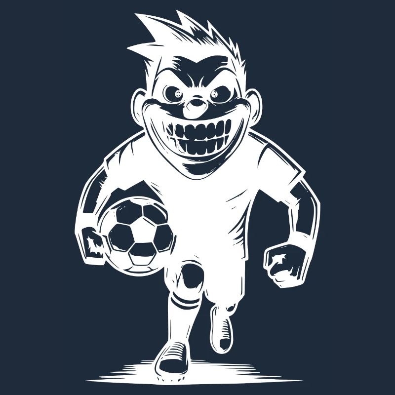 Funny referee with ball