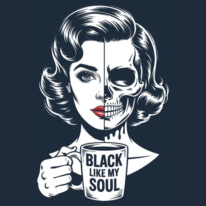 Noir comme mon âme ! Goth Café Emo Girl