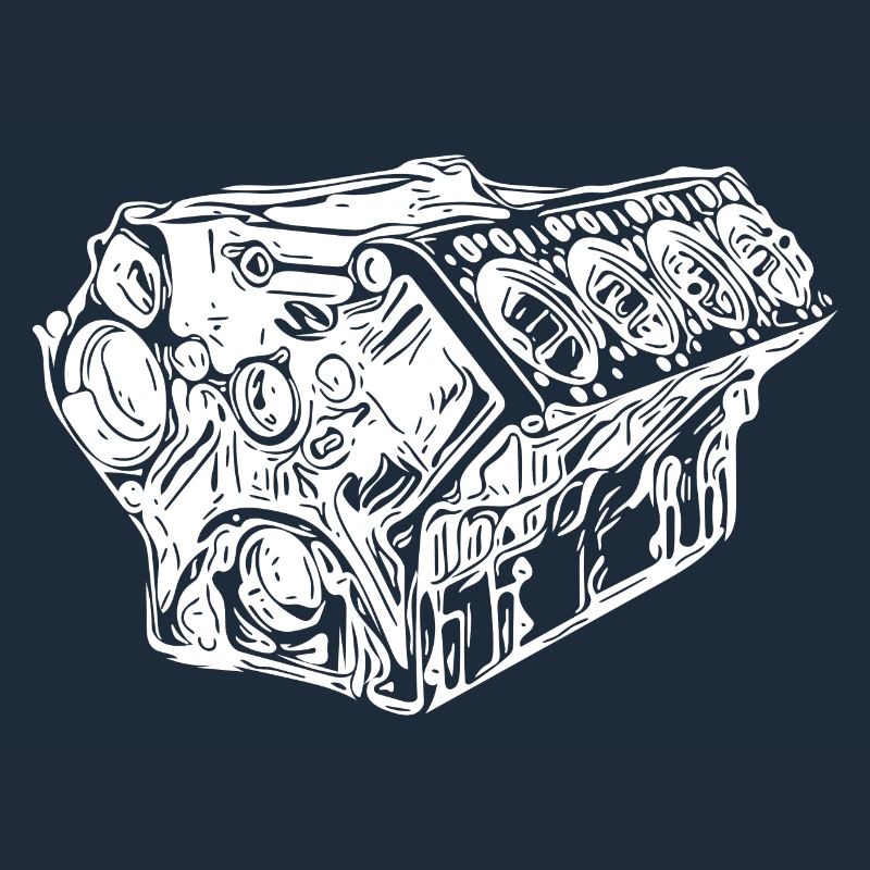 Car Cylinder Engine Block Displacement Fan