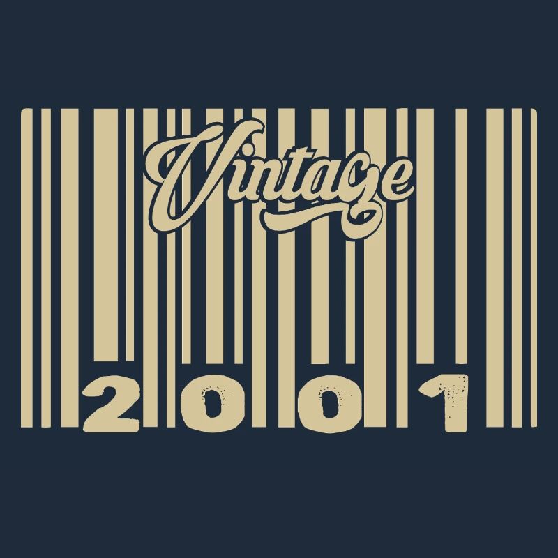 vintage 2001 Barcode 2001: Year 2025.