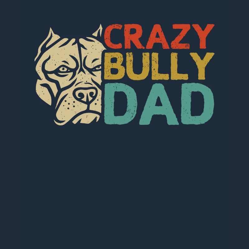Bully Dad American Bully Hundehalter Geschenk