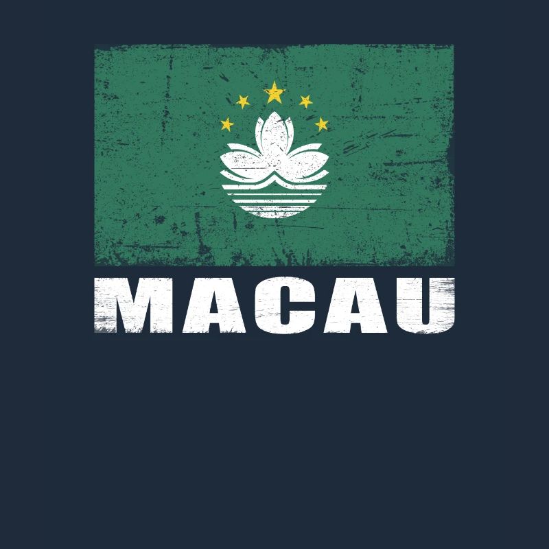 Drapeau de Macao Grunge Drapeau de Macao