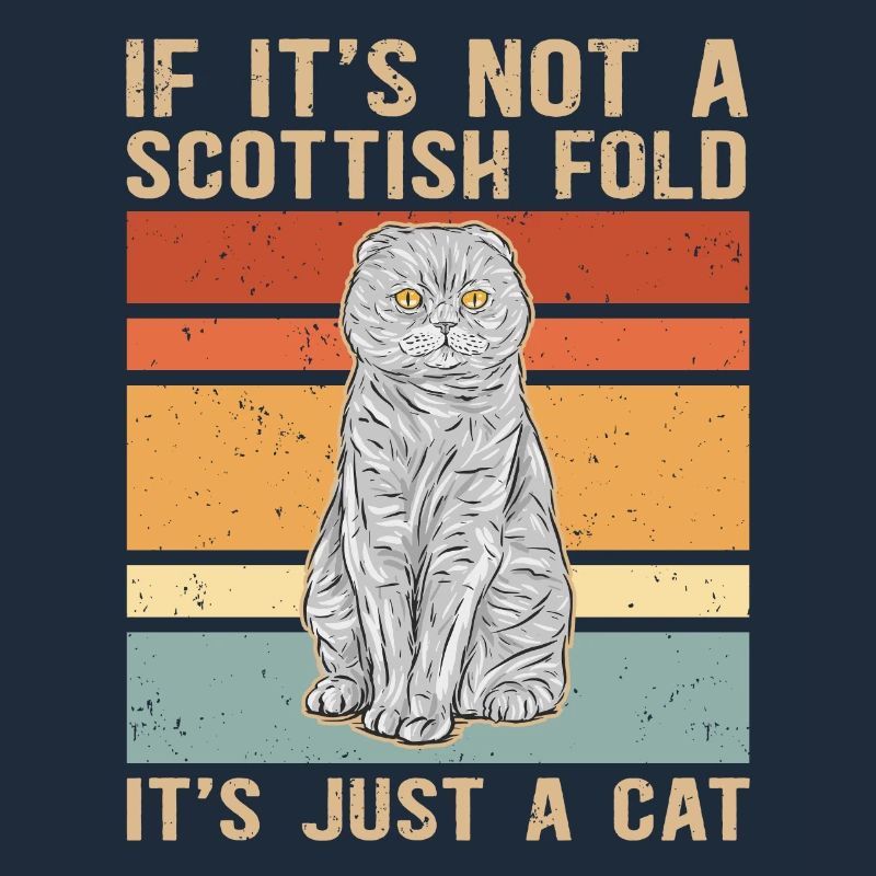 | écossaise pour chat à oreille pliante Cadeau Scottish Fold