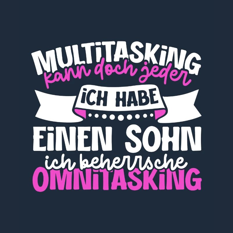 Multitasking kann jeder - Mutter und Sohn