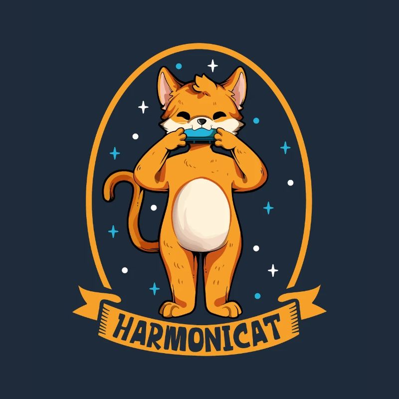 Harmonicat - Cat with harmonica
