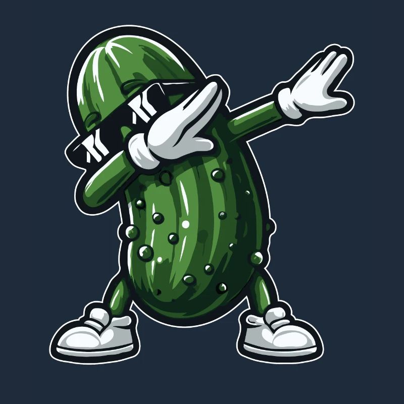 Dabbing Cornichon Dab Concombre Cornichon à l’aneth Drôle