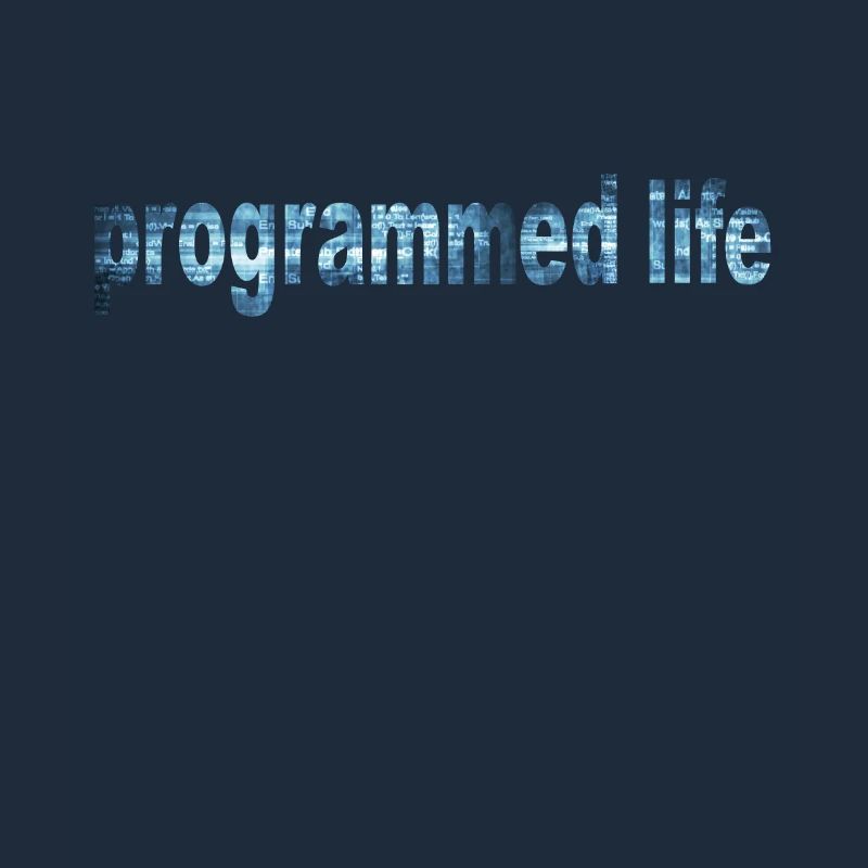 Programmiertes Leben Typografie Programmed Life
