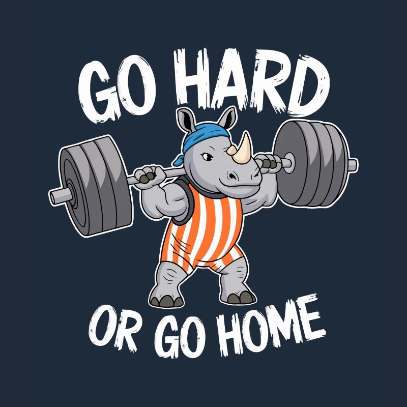 FITNESSSTUDIO, HART ARBEITEN ODER NACH HAUSE GEHEN