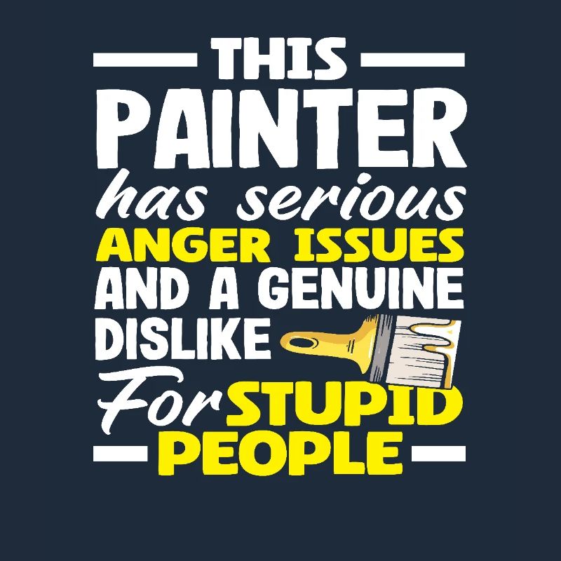 This painter has serious anger problems