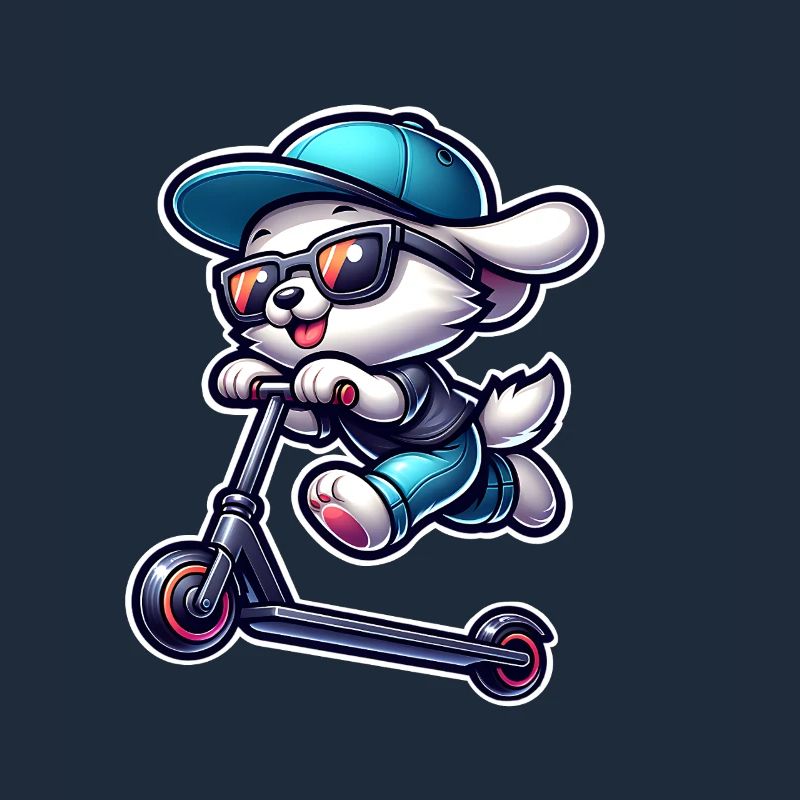 E-Scooter E-Roller Scooter Hund