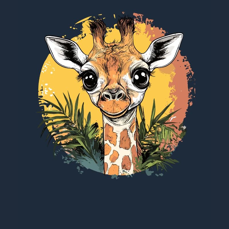 Curious Giraffe Illustration