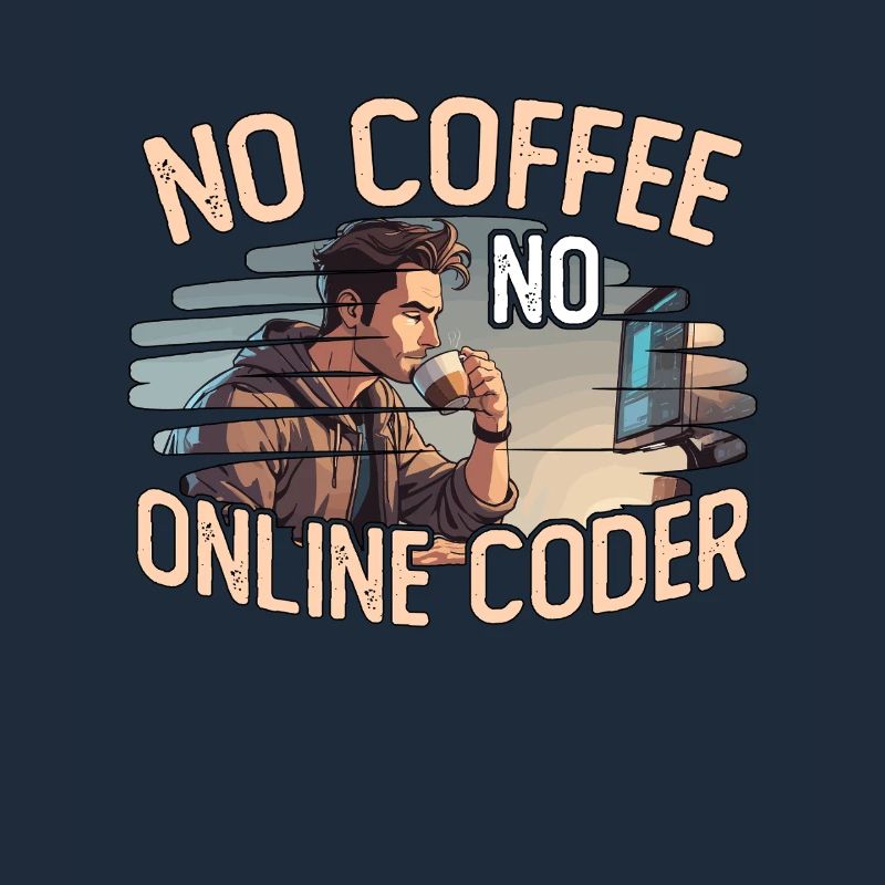Codeur en ligne Pas de café Pas de programmation Amateur de café