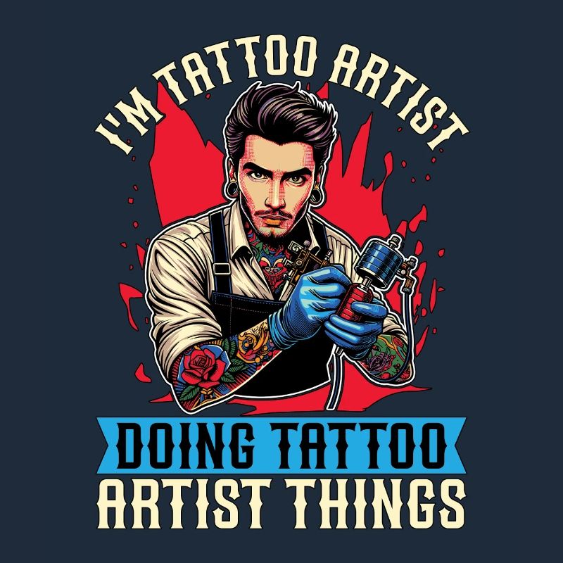 I'm Tattoo Artist Doing Tattooing Tattoo Studio