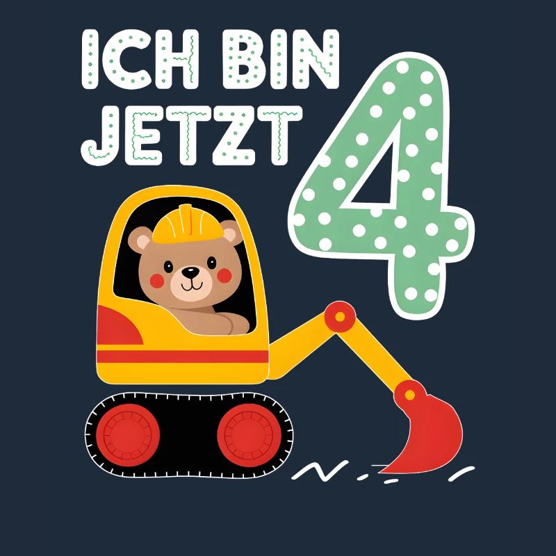 Ich bin jetzt 4 Bagger Bär 4. Geburtstag
