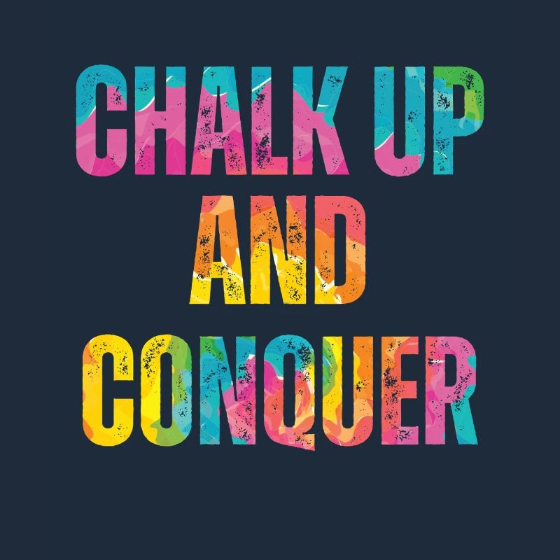 Boulderer Chalk Up Und Conquer Bouldering