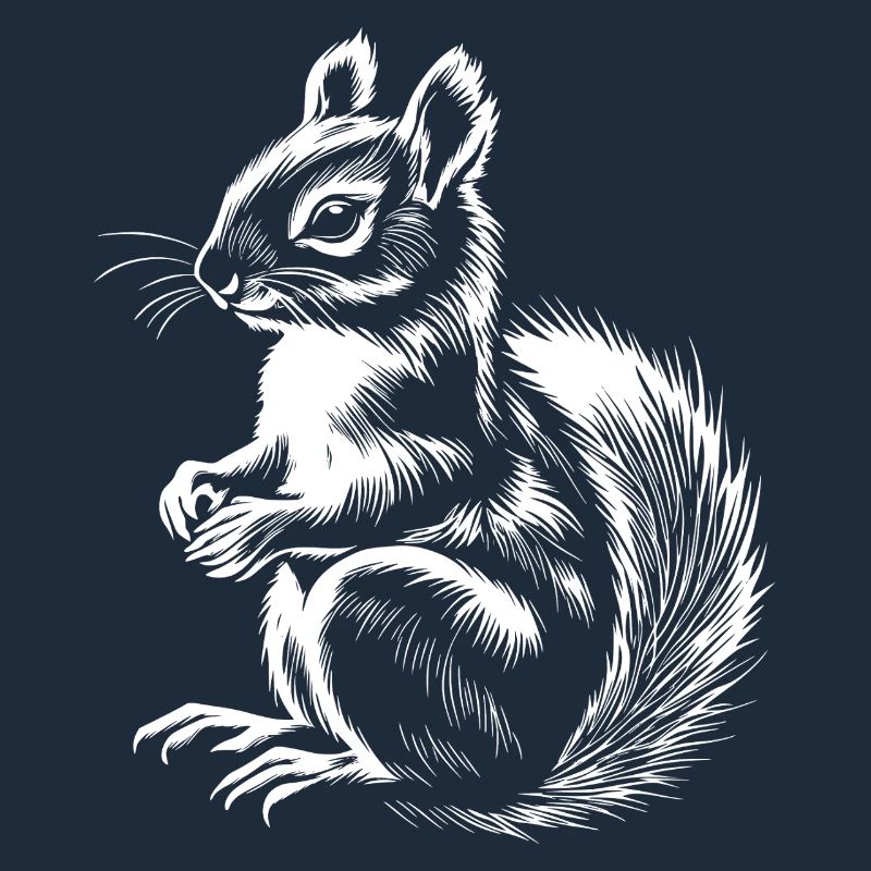 Süßes Eichhörnchen Illustration Herbst