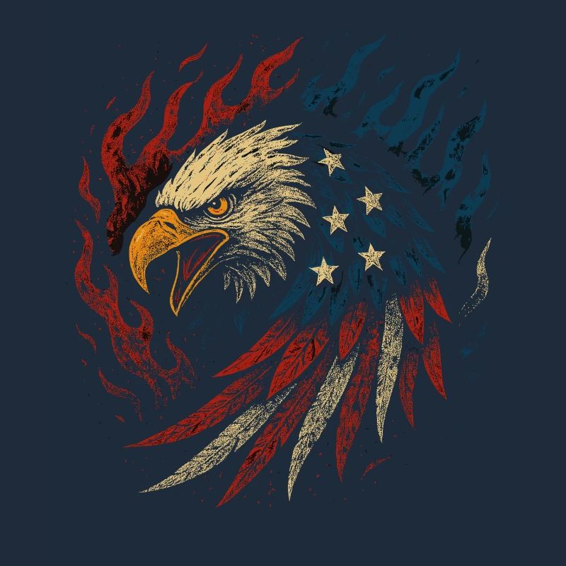 Freedom Eagle - Patriotic Eagle