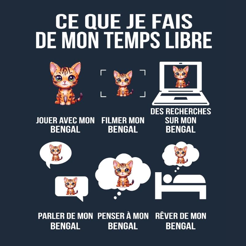 Ce que je fais de mon temps libre – Chat Bengal
