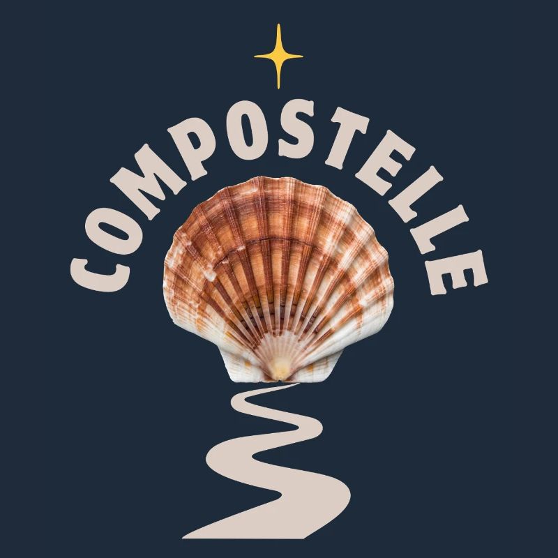 Coquille Saint Jacques sur Chemin de Compostelle