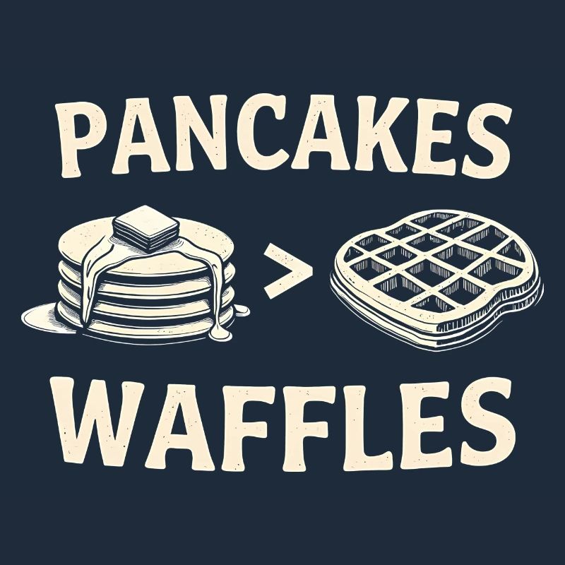 Pancakes over waffles