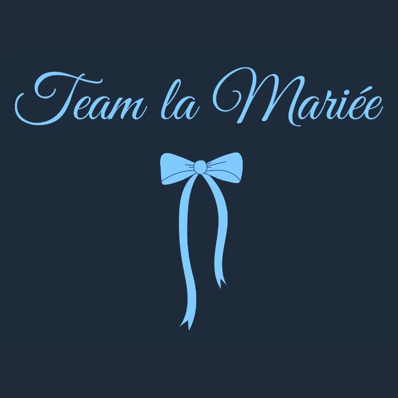Team The Bride Blue Bow