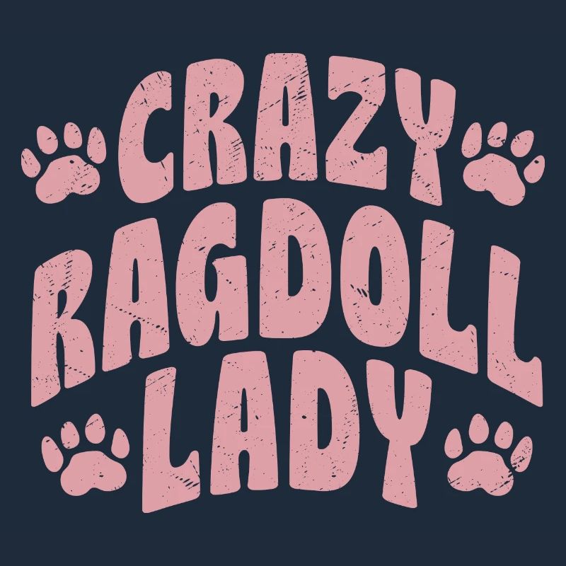 Crazy Ragdoll Lady Chat Chaton Mère