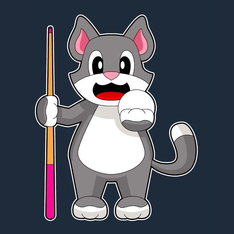 Queue de billard pour chat