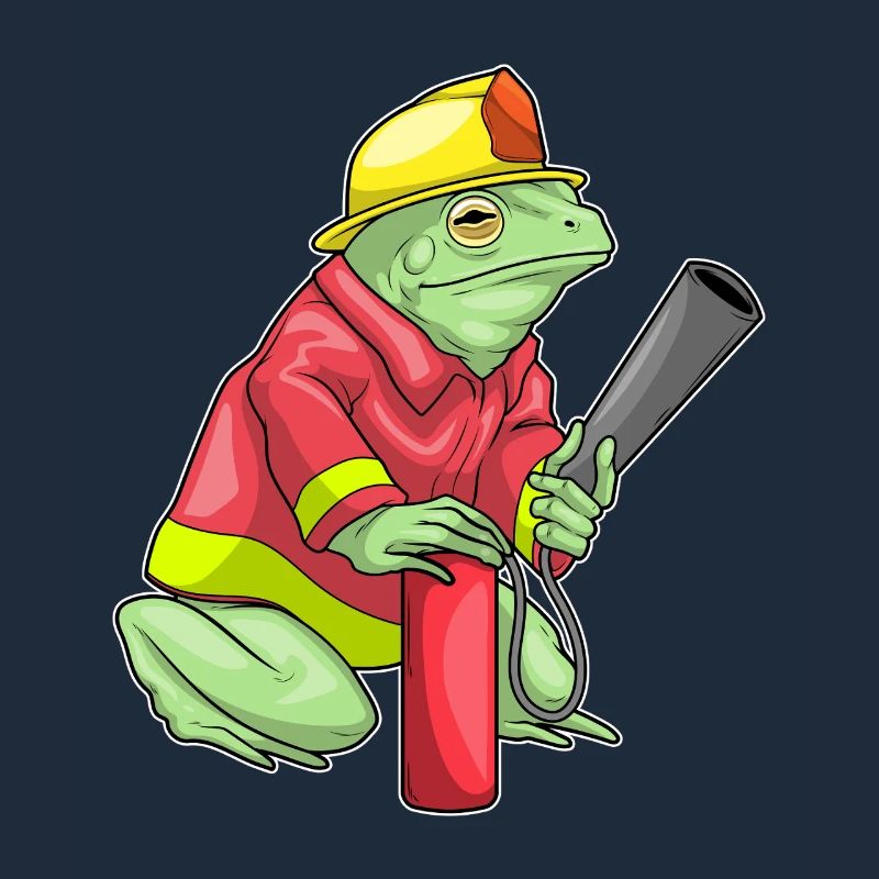 Frog Firefighter Fire Extinguisher Fire Brigade