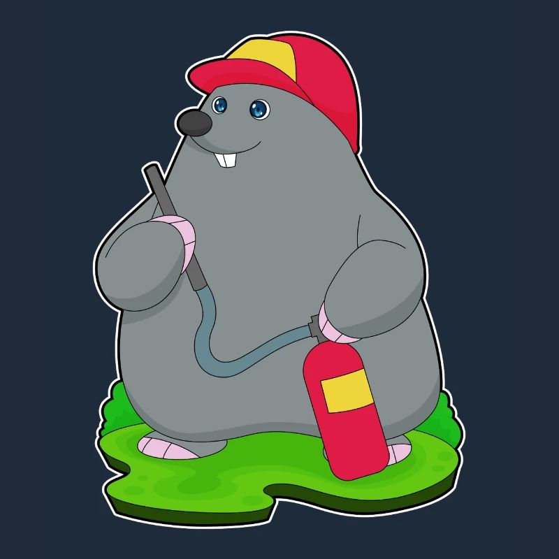 Mole Firefighter Fire Extinguisher