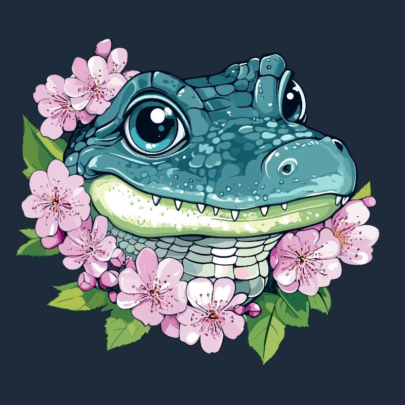 Fleur de cerisier crocodile