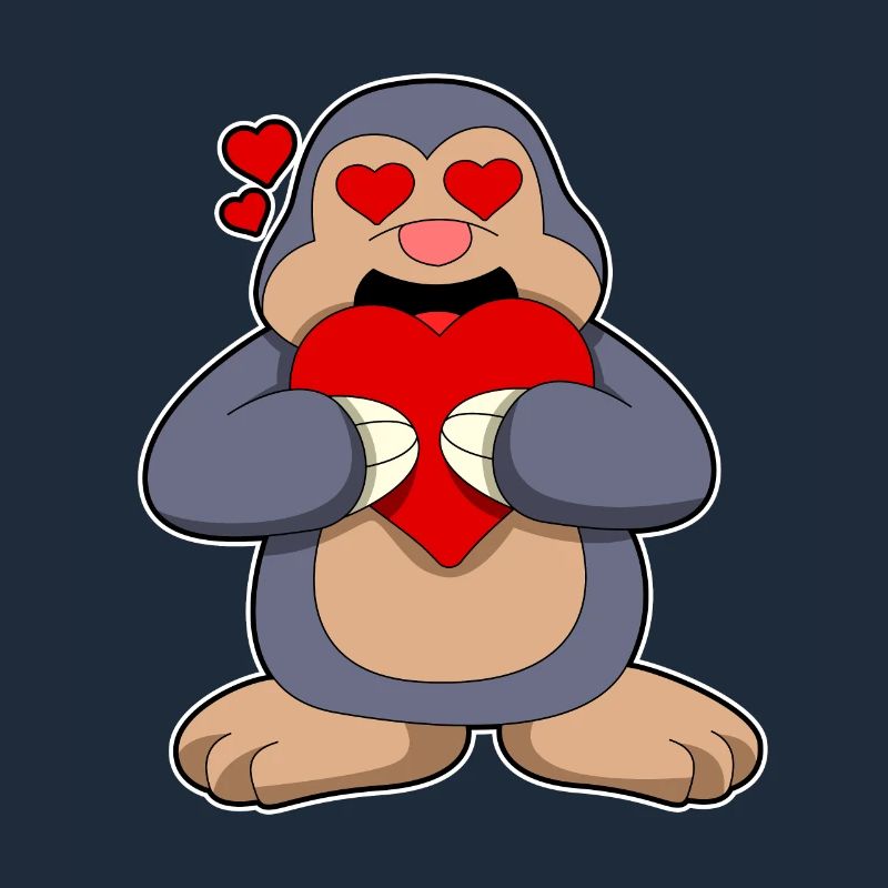 Mole with a heart