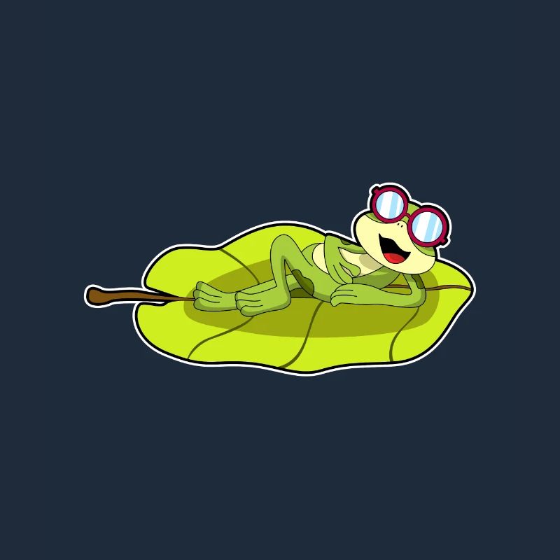 Frog with sunglasses