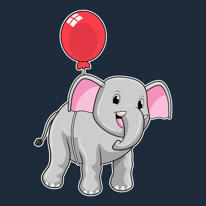 Elefant mit Luftballon