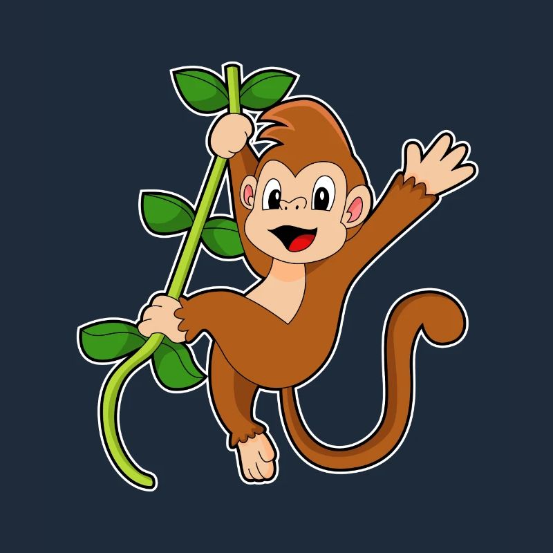 Monkey in the jungle
