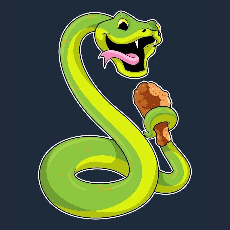 Snake with chicken