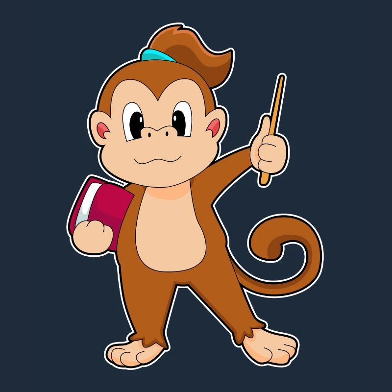 Monkey Teacher Book Pointer